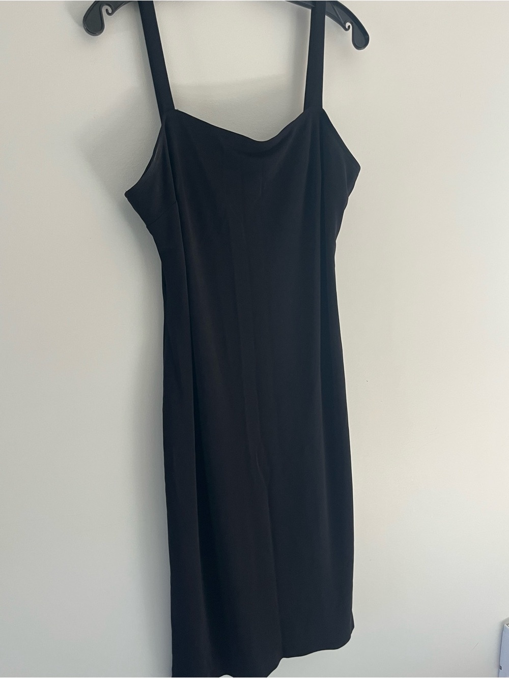 Joseph Ribkoff Black Midi Slip Dress with Slim Straps